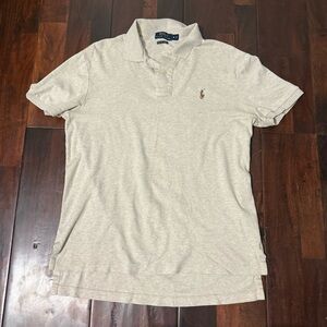 Polo Ralph Lauren Pima Soft Touch Polo Men’s Medium Beige Heather Cotton